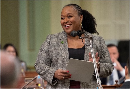 Assemblywoman Wilson on the Assembly floor