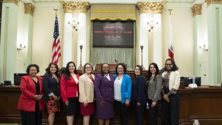 Swearing In of Assemblymember Lori Wilson on the Assembly Floor - Womens Caucus