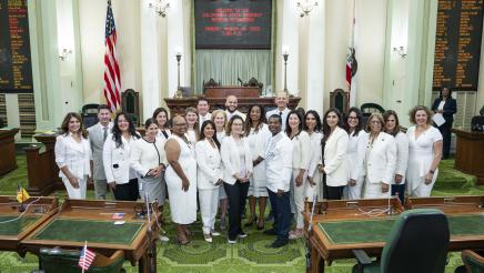 White Suit Day on the Assembly Floor