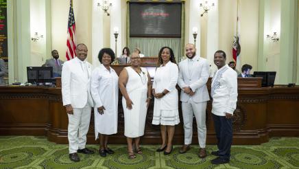 White Suit Day on the Assembly Floor