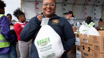 Assemblywoman Lori Wilson at Operation Gobble Gobble