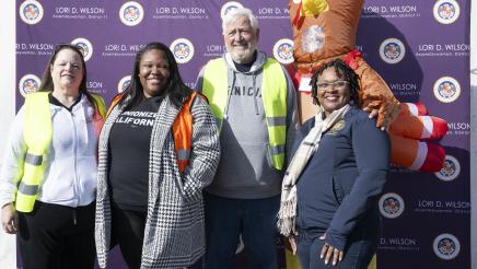 Volunteers at Operation Gobble Gobble with Assemblywoman Wilson