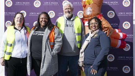 Volunteers at Operation Gobble Gobble with Assemblywoman Wilson