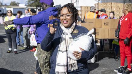 Assemblywoman Lori Wilson at Operation Gobble Gobble