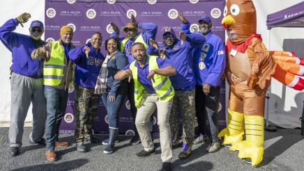 Volunteers at Operation Gobble Gobble with Assemblywoman Wilson