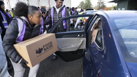 Volunteers at Operation Gobble Gobble