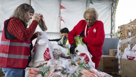 Volunteers at Operation Gobble Gobble